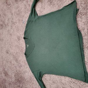 American Eagle Women's Green Long Sleeve Shirt